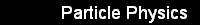 Particle Physics